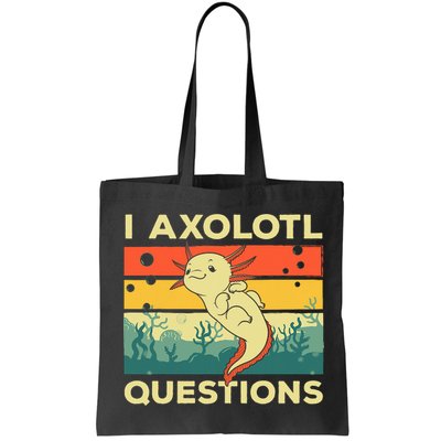 Cool I Axolotl Questions For  Fish Salamander Bag