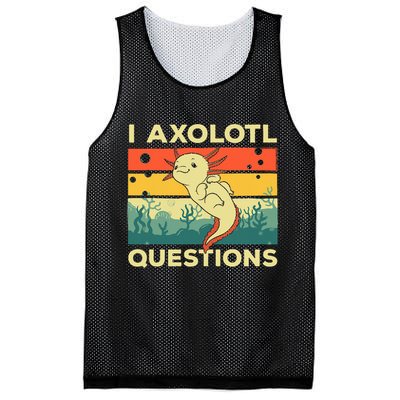 Cool I Axolotl Questions For  Fish Salamander Mesh Reversible Basketball Jersey Tank
