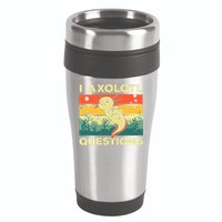 Cool I Axolotl Questions For  Fish Salamander 16oz Travel Tumbler