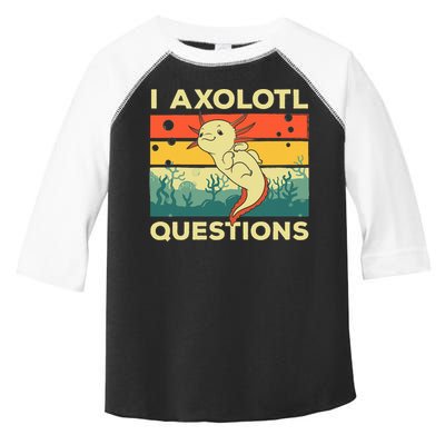 Cool I Axolotl Questions For  Fish Salamander Toddler Fine Jersey T-Shirt
