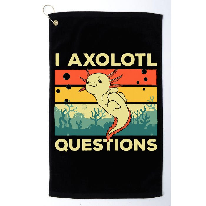 Cool I Axolotl Questions For  Fish Salamander Golf Towel