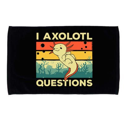 Cool I Axolotl Questions For  Fish Salamander Microfiber Hand Towel