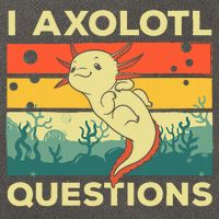 Cool I Axolotl Questions For  Fish Salamander Cotton Canvas Backpack