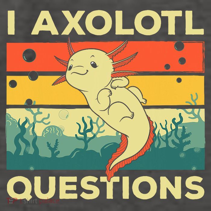 Cool I Axolotl Questions For  Fish Salamander Vector Backpack