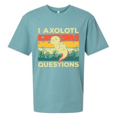 Cool I Axolotl Questions For  Fish Salamander Sueded Cloud Jersey T-Shirt