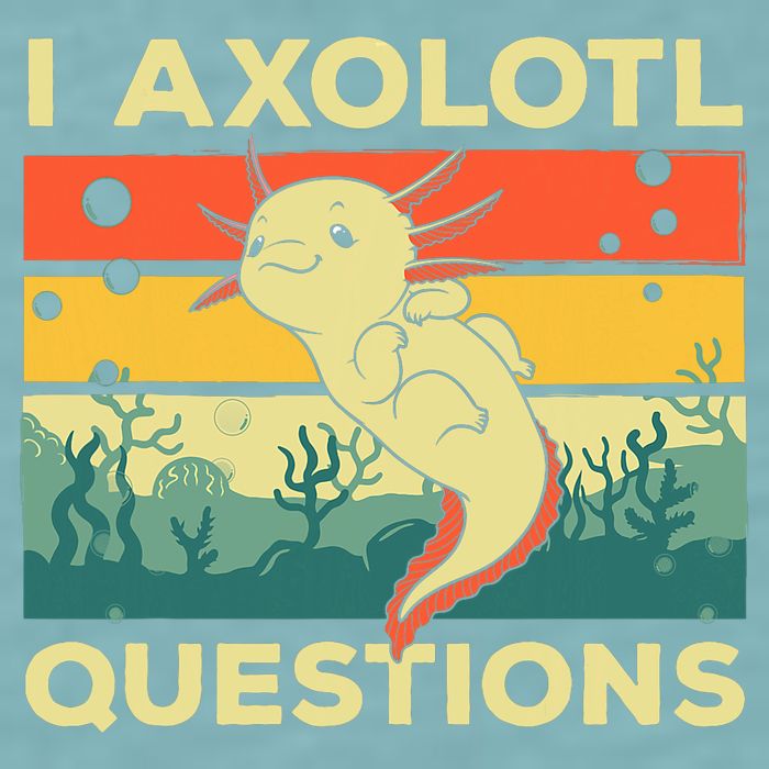 Cool I Axolotl Questions For  Fish Salamander Sueded Cloud Jersey T-Shirt