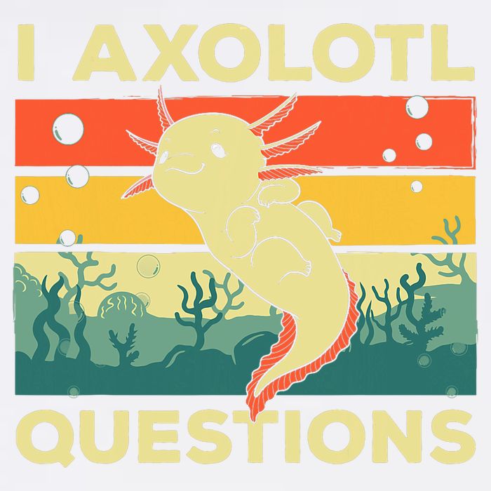 Cool I Axolotl Questions For  Fish Salamander Garment-Dyed Sweatshirt