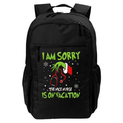 Christmas I Am Sorry The Nice Nurse Is On Vacation Daily Commute Backpack