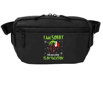 Christmas I Am Sorry The Nice Nurse Is On Vacation Crossbody Pack