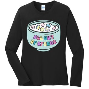 Chronic Illness All Out Of Spoons Invisible Illness Disability Ladies Long Sleeve Shirt