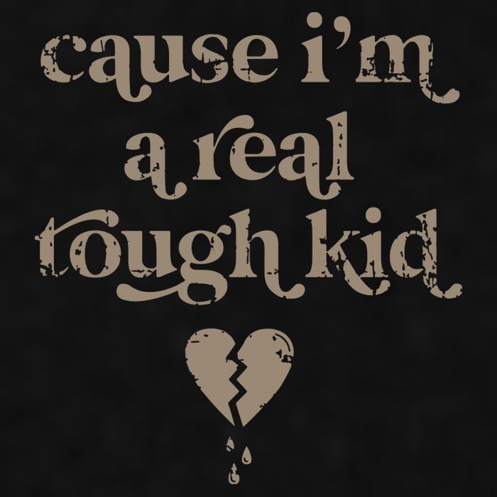 Cause Im A Real Tough I Can Do It With A Broken Heart Ladies PosiCharge Tri-Blend Wicking Tank