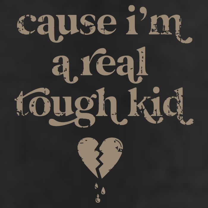 Cause Im A Real Tough I Can Do It With A Broken Heart Garment-Dyed Fleece Hoodie
