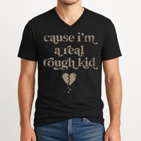 Cause Im A Real Tough I Can Do It With A Broken Heart V-Neck T-Shirt