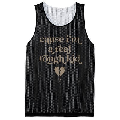 Cause Im A Real Tough I Can Do It With A Broken Heart Mesh Reversible Basketball Jersey Tank