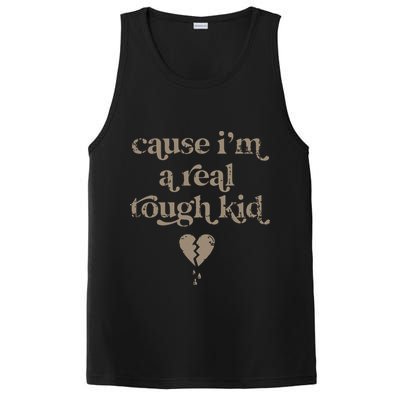 Cause Im A Real Tough I Can Do It With A Broken Heart PosiCharge Competitor Tank
