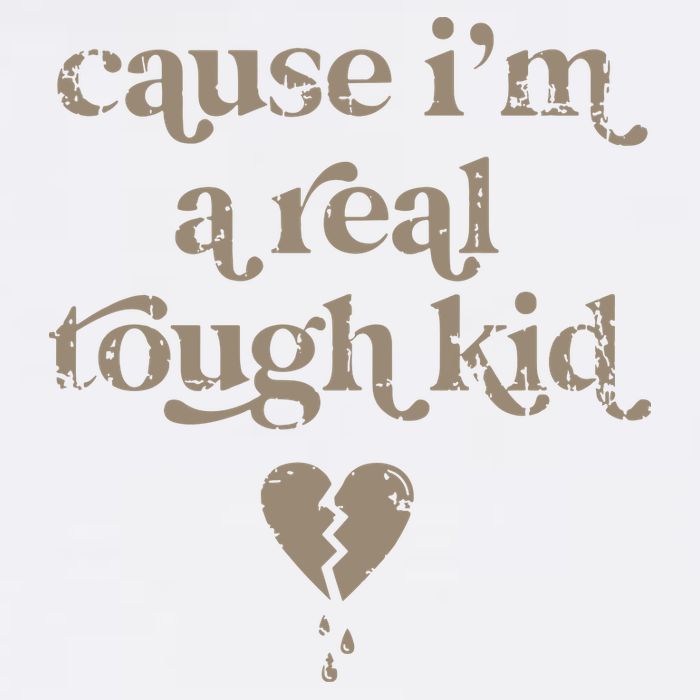 Cause Im A Real Tough I Can Do It With A Broken Heart Garment-Dyed Sweatshirt