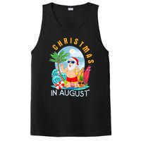 Christmas In August Xmas Funny Santa Summer Beach Vacation PosiCharge Competitor Tank