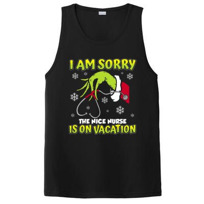 Christmas I Am Sorry The Nice Nurse Is On Vacation PosiCharge Competitor Tank