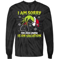 Christmas I Am Sorry The Nice Nurse Is On Vacation Tie-Dye Long Sleeve Shirt