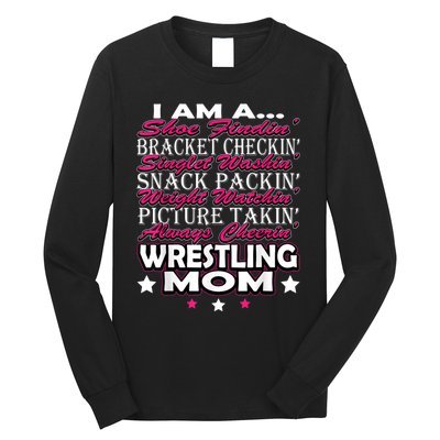 Cute I Am A Wrestling Mom Mamafor Women Long Sleeve Shirt