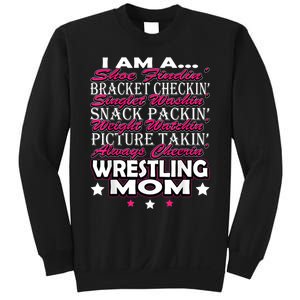 Cute I Am A Wrestling Mom Mamafor Women Sweatshirt