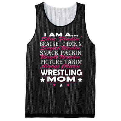 Cute I Am A Wrestling Mom Mamafor Women Mesh Reversible Basketball Jersey Tank