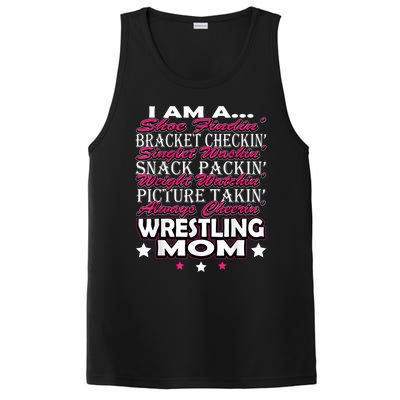 Cute I Am A Wrestling Mom Mamafor Women PosiCharge Competitor Tank