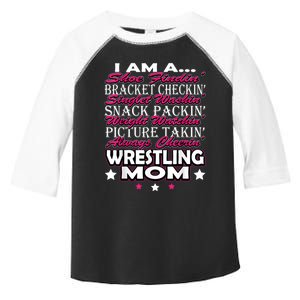 Cute I Am A Wrestling Mom Mamafor Women Toddler Fine Jersey T-Shirt