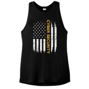 Cybersecurity It Analyst Us Art Certified Tech Security Ladies PosiCharge Tri-Blend Wicking Tank