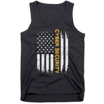 Cybersecurity It Analyst Us Art Certified Tech Security Tank Top