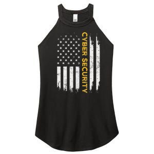 Cybersecurity It Analyst Us Art Certified Tech Security Women's Perfect Tri Rocker Tank