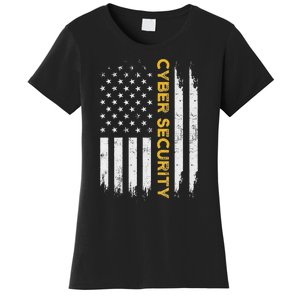 Cybersecurity It Analyst Us Art Certified Tech Security Women's T-Shirt