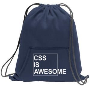 CSS Is Awesome Programmers Software Developer Sweatshirt Cinch Pack Bag