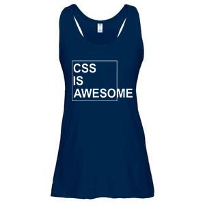 CSS Is Awesome Programmers Software Developer Ladies Essential Flowy Tank