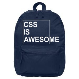 CSS Is Awesome Programmers Software Developer 16 in Basic Backpack