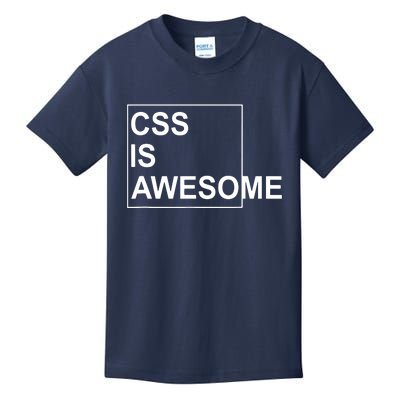 CSS Is Awesome Programmers Software Developer Kids T-Shirt