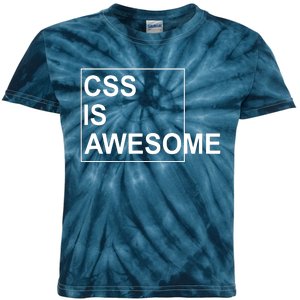 CSS Is Awesome Programmers Software Developer Kids Tie-Dye T-Shirt