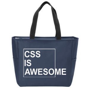 CSS Is Awesome Programmers Software Developer Zip Tote Bag