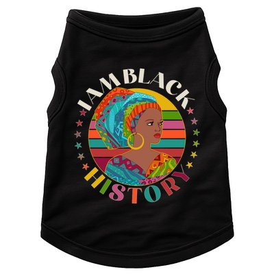 Colorful I Am Black History Doggie Tank