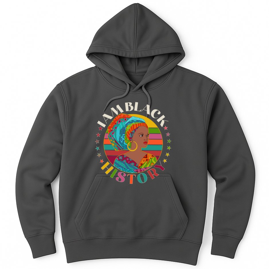 Colorful I Am Black History Hoodie