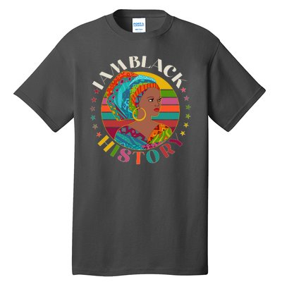 Colorful I Am Black History Tall T-Shirt