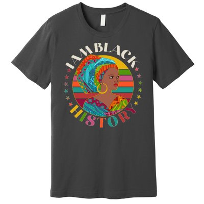 Colorful I Am Black History Premium T-Shirt