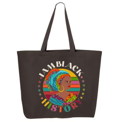 Colorful I Am Black History 25L Jumbo Tote