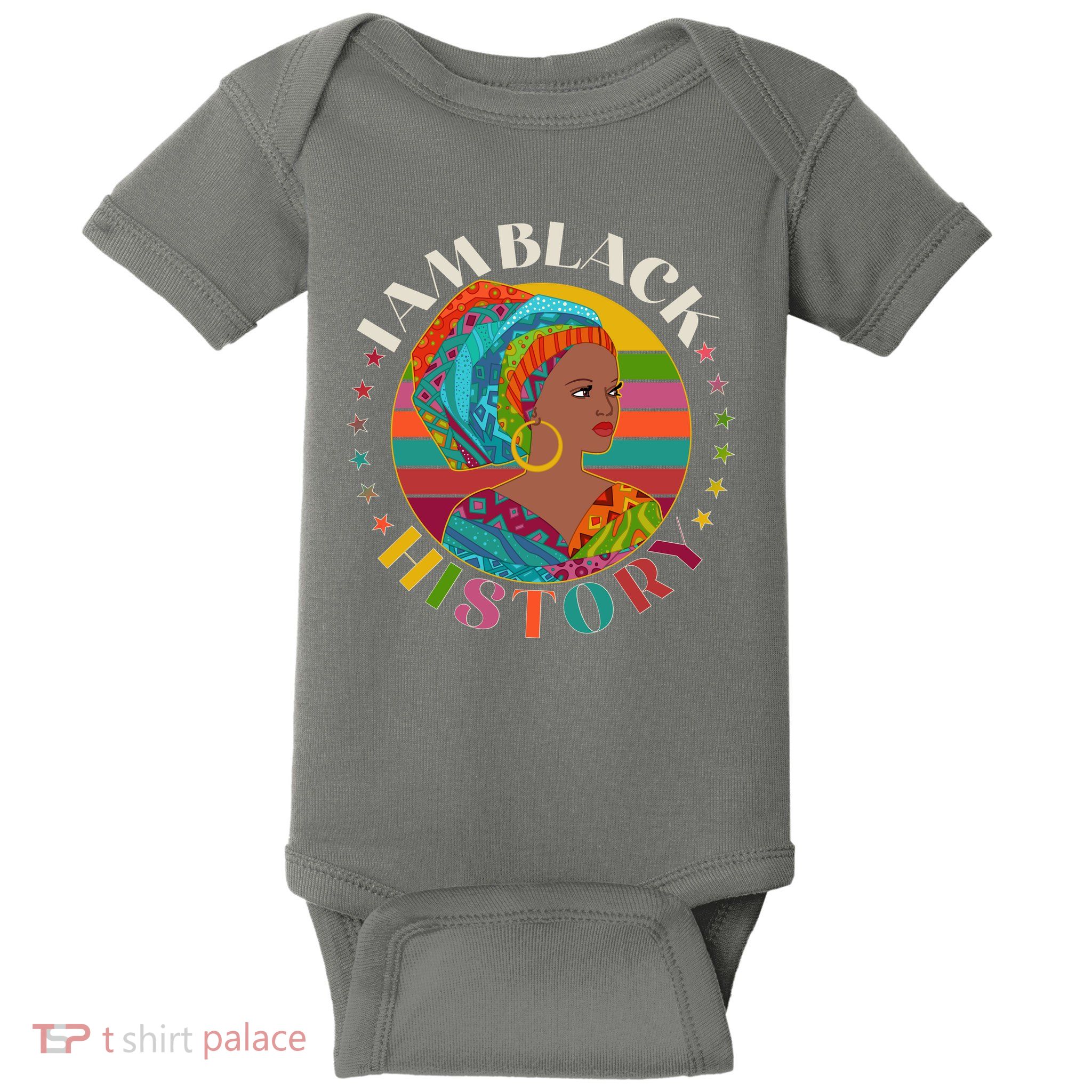 Colorful I Am Black History Baby Bodysuit