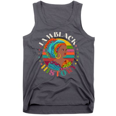 Colorful I Am Black History Tank Top