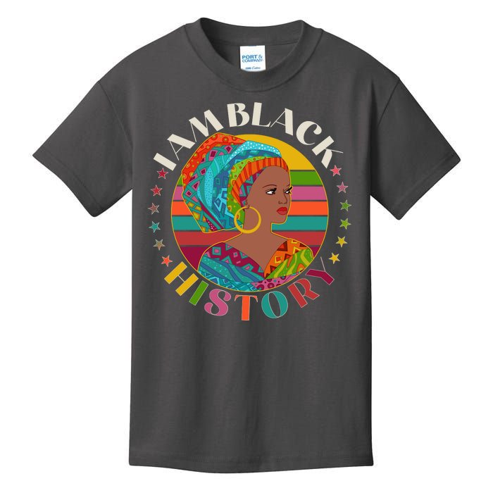 Colorful I Am Black History Kids T-Shirt