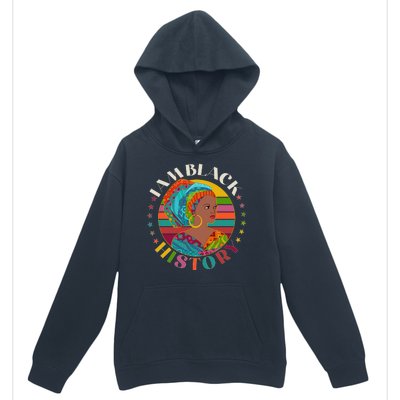 Colorful I Am Black History Urban Pullover Hoodie