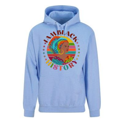 Colorful I Am Black History Unisex Surf Hoodie