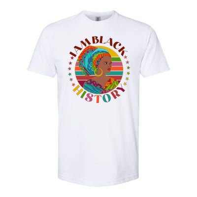 Colorful I Am Black History Softstyle CVC T-Shirt