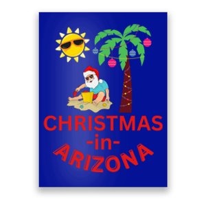 Christmas In Arizona Deck The Palm Trees Family Vacation Gift Poster